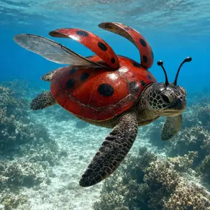 Ladybug + Sea turtle